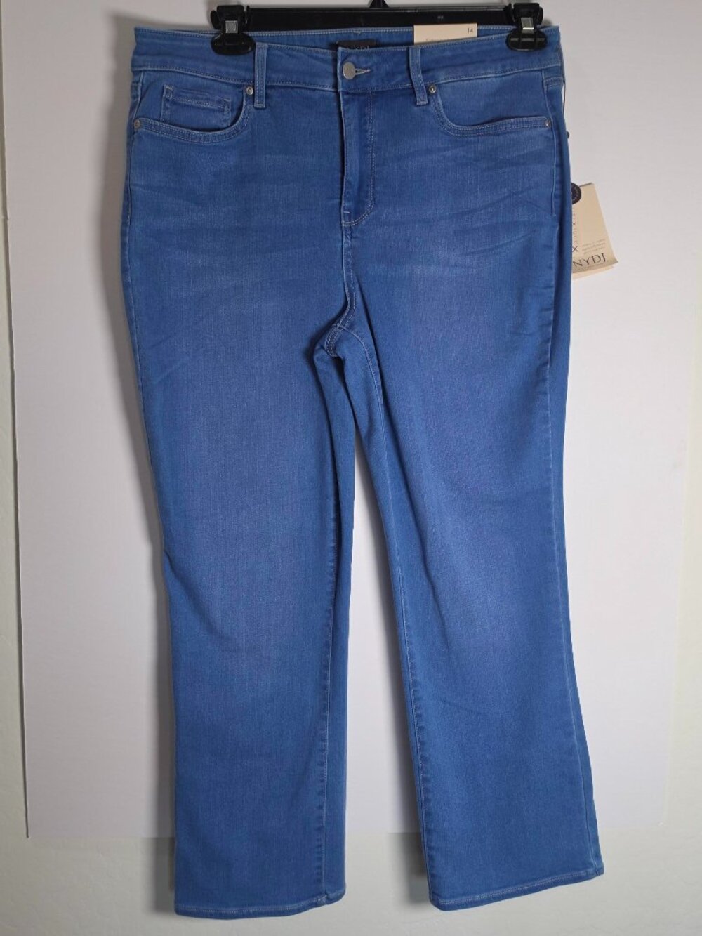 NYDJ Marilyn Ankle Straight Leg Edgewater Jeans NWT, SZ 14, Midrise Lift Tuck